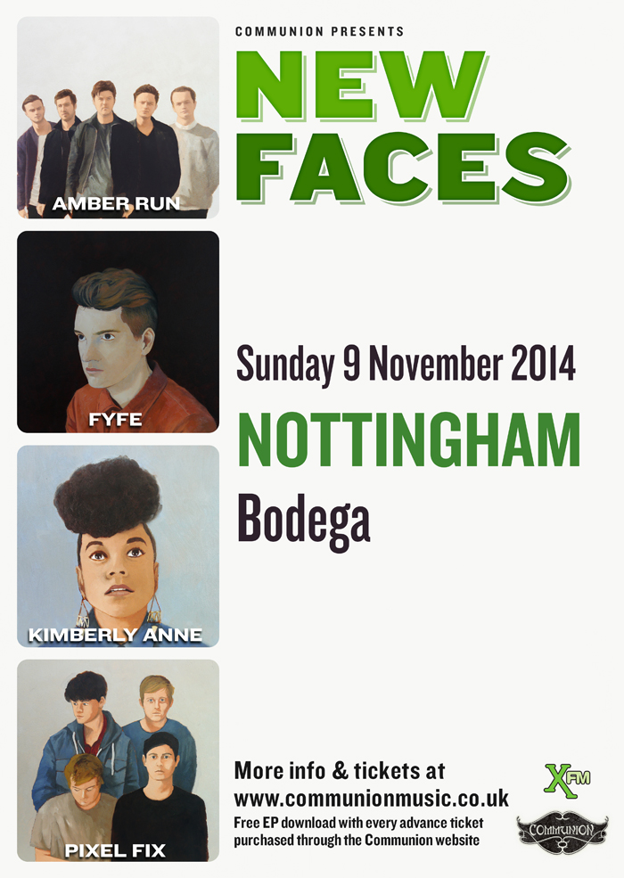 New Faces tour poster